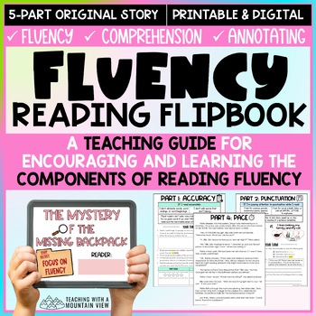 Preview of Fluency Reading Flipbook | Comprehension, Pace, Expression, & Accuracy