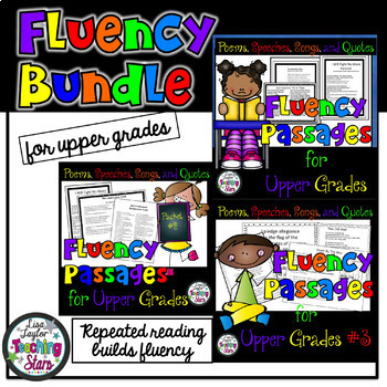 Preview of Reading Fluency Passages Bundle (Distance Learning)