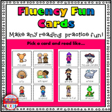 Reading Fluency Activity Silly Voice Task Cards