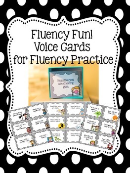 Preview of Fluency Fun Voice Cards