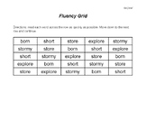 Fluency Grid: /or/, /ore/