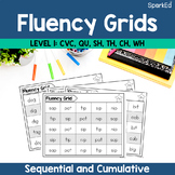 Fluency Grids - CVC Decoding Practice | EDITABLE | Level 1