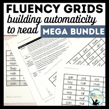 Preview of Fluency Grids Mega Bundle Small Group Phonics Practice