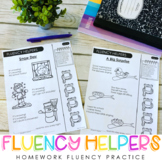 Fluency Helpers l Homework Fluency Practice