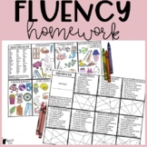 Fluency Homework Color Sheets | Stuttering Activities Spee