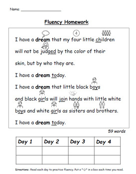 Fluency Homework | Wit and Wisdom Aligned | 2nd Grade Module 3 | TPT