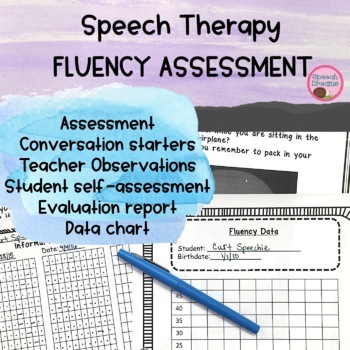 Preview of Fluency Informal Assessment for Stuttering | Data Collection & Evaluation Report