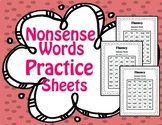 Nonsense Word Practice Sheets (NWF) - Fluency