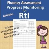 Progress Montoring/RtI for Fluency Data Form