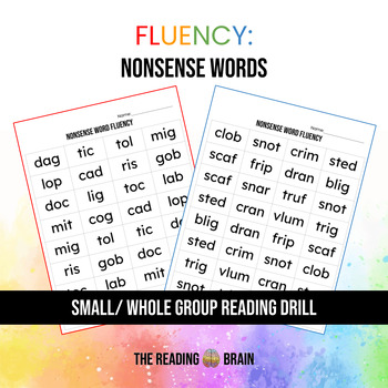 Preview of Fluency - Nonsense Words (DIBELS 2nd-5th Edition Practice