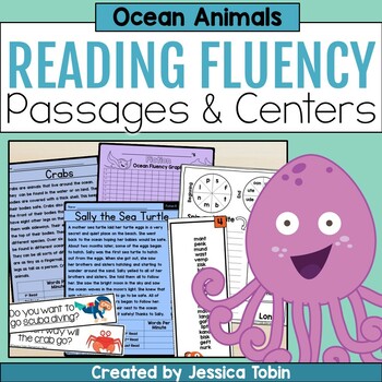 Preview of Reading Fluency Passages and Fluency Practice - Oral Fluency - Ocean Animals