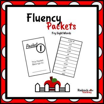 Preview of Fluency Packets: Fry Sight Words