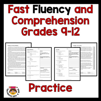 Preview of Reading Comprehension & . Fluency Passages for High School Students