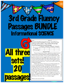 Fluency Passages 3rd Grade Informational BUNDLE- All 3 Sets!