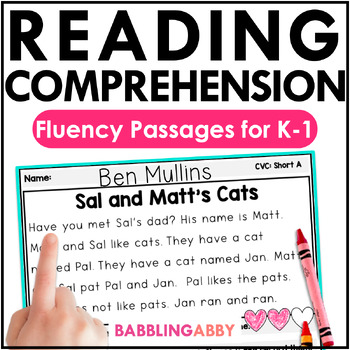 Preview of Decodable Readers Passages for Reading Comprehension and Fluency 1st Grade