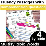 Fluency Passages | Reading Comprehension Decoding Multisyl