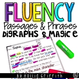 Reading Fluency Passages and Phrases Digraphs, CVCe, CCVCe