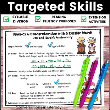 Fluency Passages for Decoding Multisyllabic Words-5 Syllables Distance ...