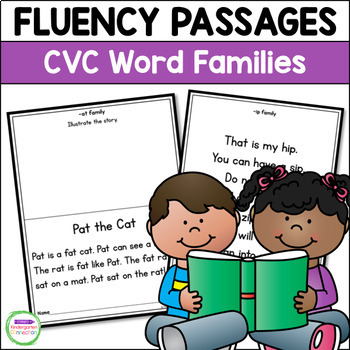 Preview of CVC Word Family Fluency Passages for Emergent Readers