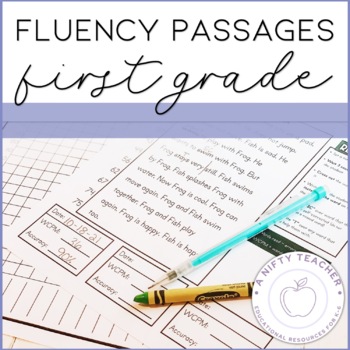 Preview of Fluency Passages for Progress Monitoring | First Grade | Reading Intervention
