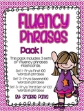 Fluency Phrases Flash Cards Pack 1