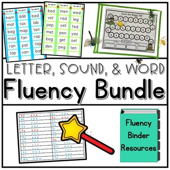Preview of Fluency Practice Activities, Small Group Reading & Phonics Warmups, Kindergarten