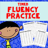 Fluency Practice- Letter Names, Letter Sounds, and CVC Words