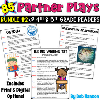 Preview of Fluency Practice: Partner Plays Bundle for 4th and 5th Grade Readers  SET 2
