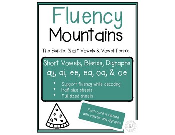 Preview of Fluency Practice-The Bundle- CVC (A,E,O), Blends,Digraphs-Vowel Teams-Decoding
