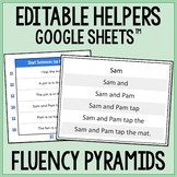 Fluency Pyramid Generator - Editable Google Sheet Workbook™