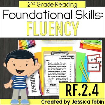Preview of 2nd Grade Fluency Passages and Practice Activities, Fluency Centers RF.2.4 2nd