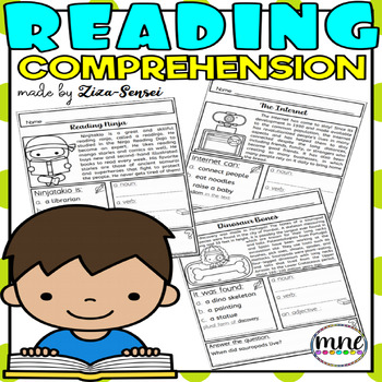 Preview of Fluency Reading Comprehension Evergreen Passages Forms Writing Prompts