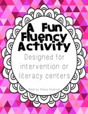 Fun Fluency Repeated Reading Activity ~ Intervention for Fluency