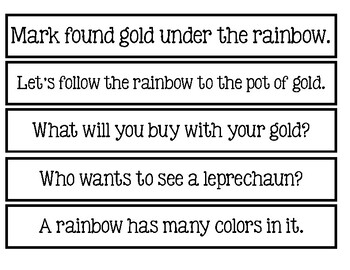 Fluency Sentence Strips: Pot O' Gold Edition by The Unexpected Teacher