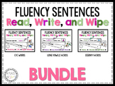 Fluency Sentences Read, Write, and Wipe Center (BUNDLE)