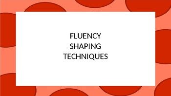 Preview of Fluency Shaping in Stuttering