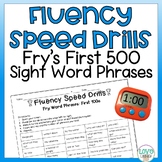 Fluency Speed Drills:  Fry's First 500 High Frequency Word