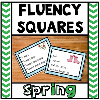 Fluency Squares Spring Edition RF.1.4 by Resources by Rachel | TPT
