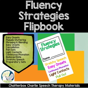 Preview of Fluency Strategies Flipbook for Stuttering: Techniques to Reduce Stuttering