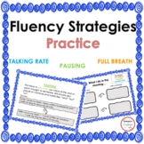 Fluency Strategies Practice Activity for Speech Therapy Pr