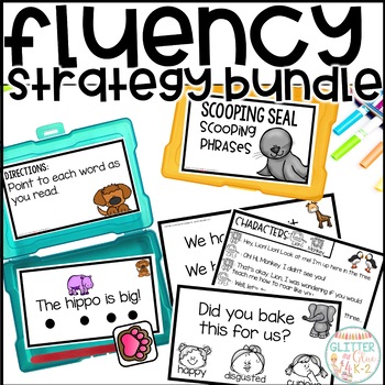 Preview of Fluency Strategy & Skill Task Card Bundle - Improve Accuracy, Rate, & Expression