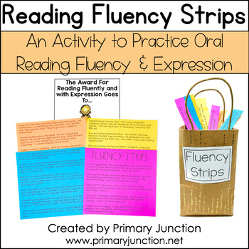 Preview of Fluency Strips Reading Fluency Practice with Expression Games Activities Oral