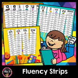 Fluency Strips - CVC Words, Digraphs, R-Controlled Vowels,