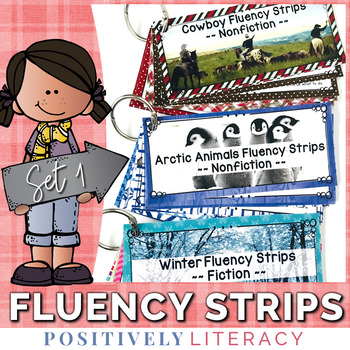 Preview of Fluency Strips | Reading Fluency Practice | Sentence Fluency Practice | Set 1