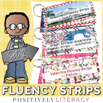 Preview of Fluency Strips | Reading Fluency Practice | Sentence Fluency Practice | Set 2