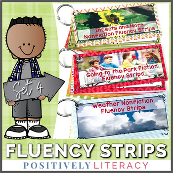 Preview of Fluency Strips | Reading Fluency Practice | Sentence Fluency Practice | Set 4