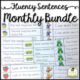 Guided Reading Fluency Sentences Monthly Bundle - Printabl