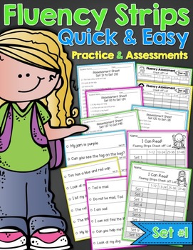 Preview of Fluency Strips™ Set 1 - Quick and Easy Practice and Assessment