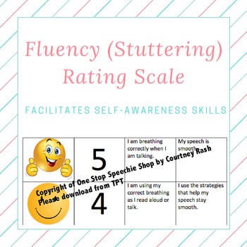 Preview of Fluency (Stuttering) Rating Scale