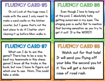 Fluency Task Cards #4 Expression & Punctuation Fluency Practice }